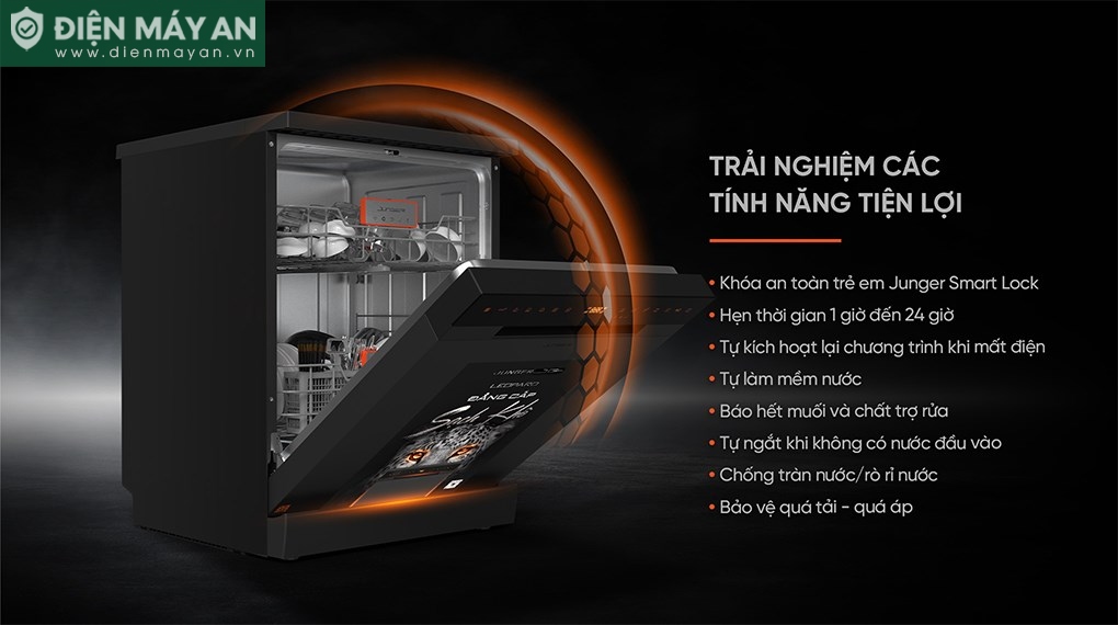 Máy rửa bát độc lập Junger Leopard DWJ-143


